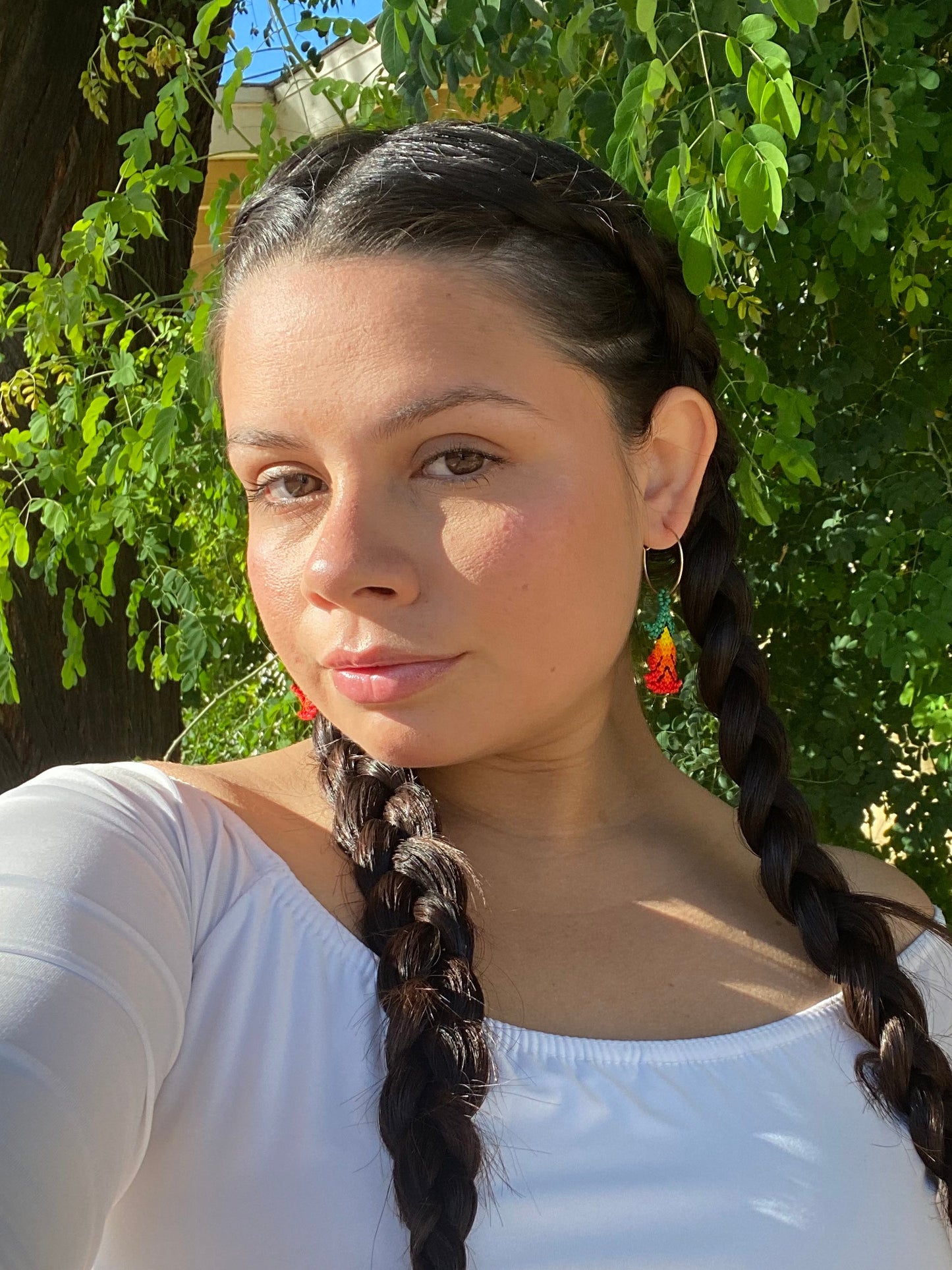 Lirio de Fuego Earrings