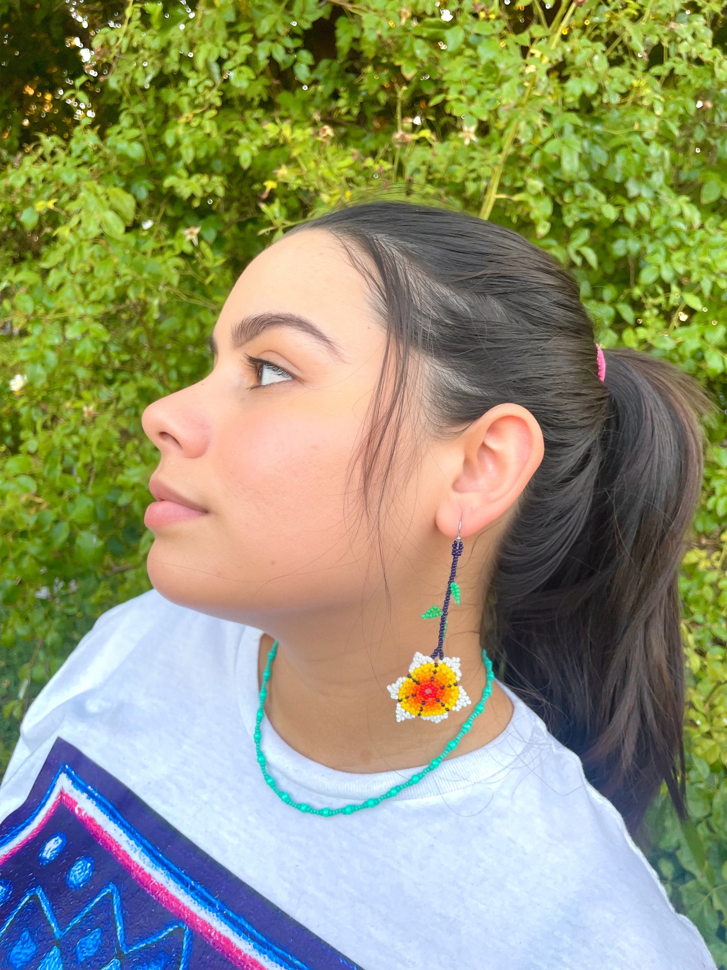 Flor Retoño - Orange & White