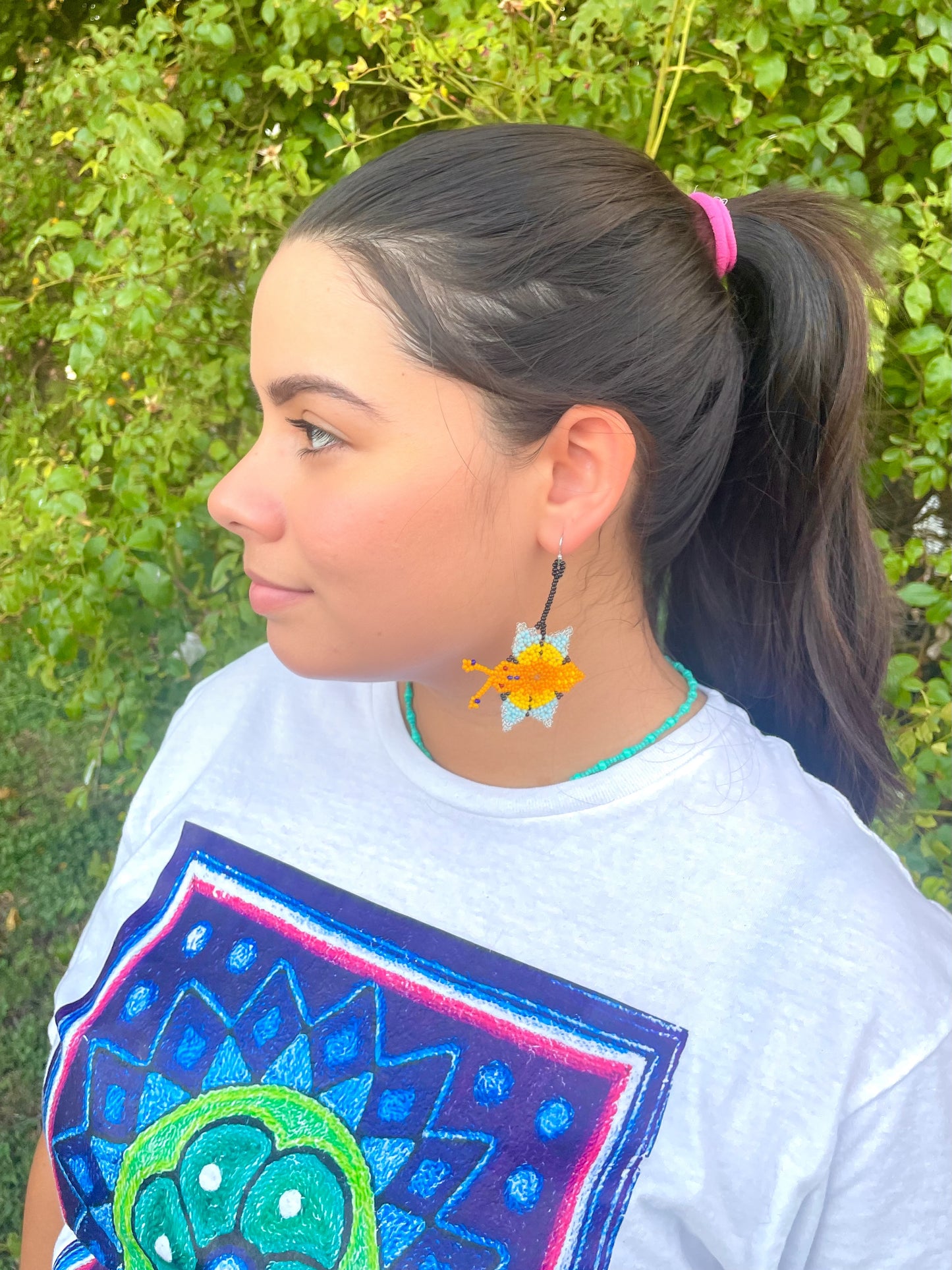 Mariposa Retoño - Orange & Light Blue