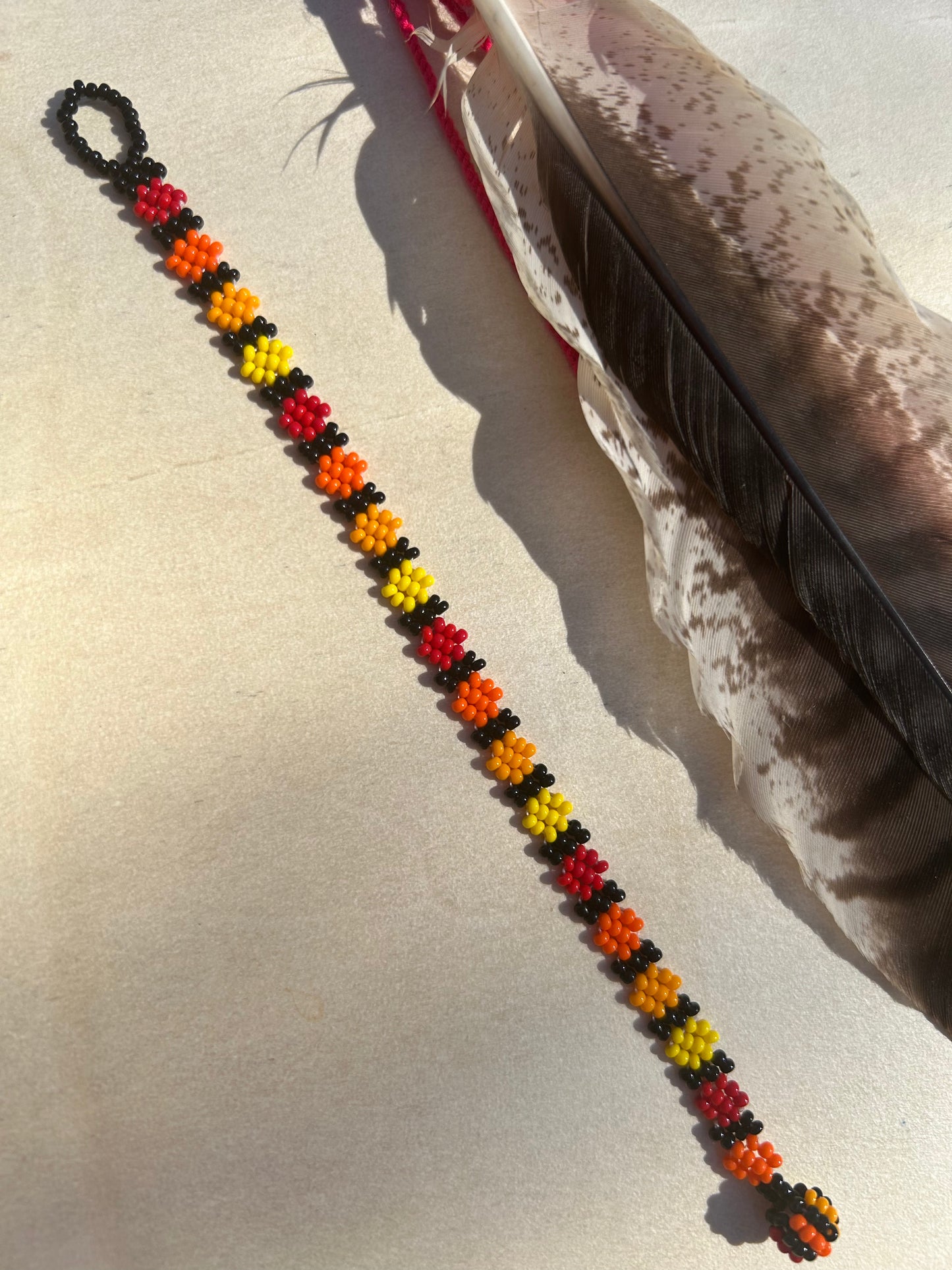 Flores de Colores Bracelet - Dark Fire Colors