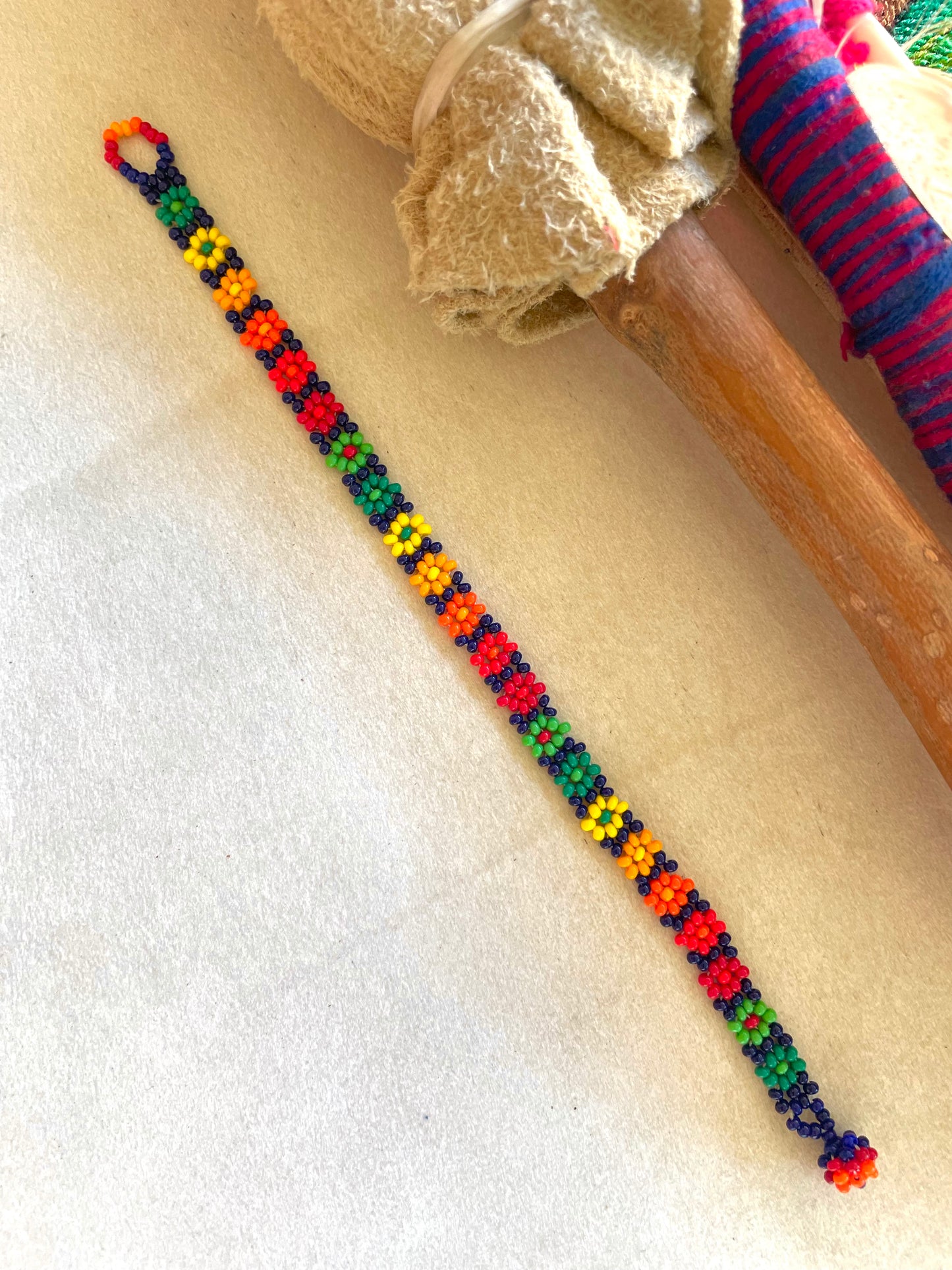 Flores de Colores Bracelet - Earth & Fire Colors