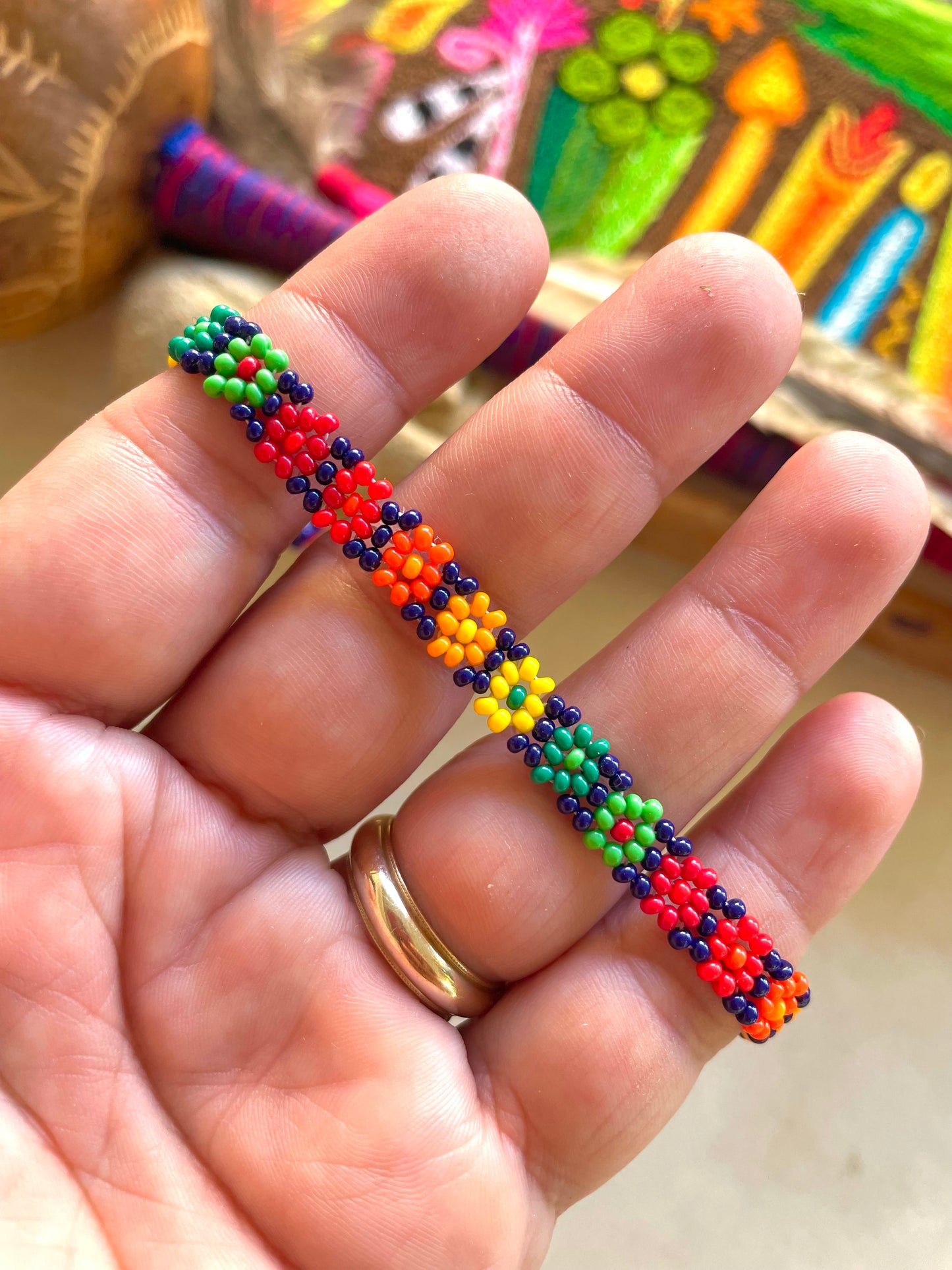 Flores de Colores Bracelet - Earth & Fire Colors