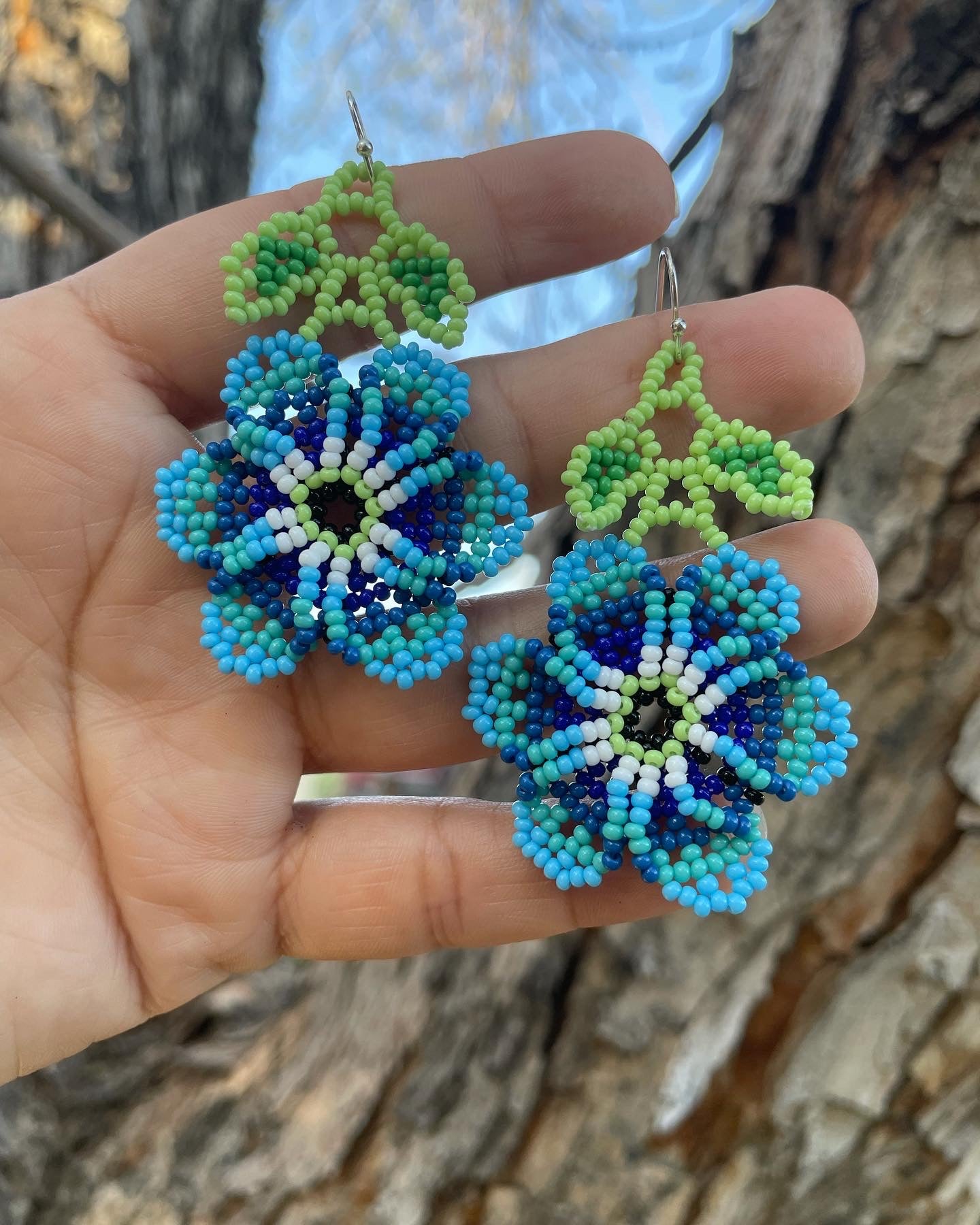 Flor Remolino - Azul