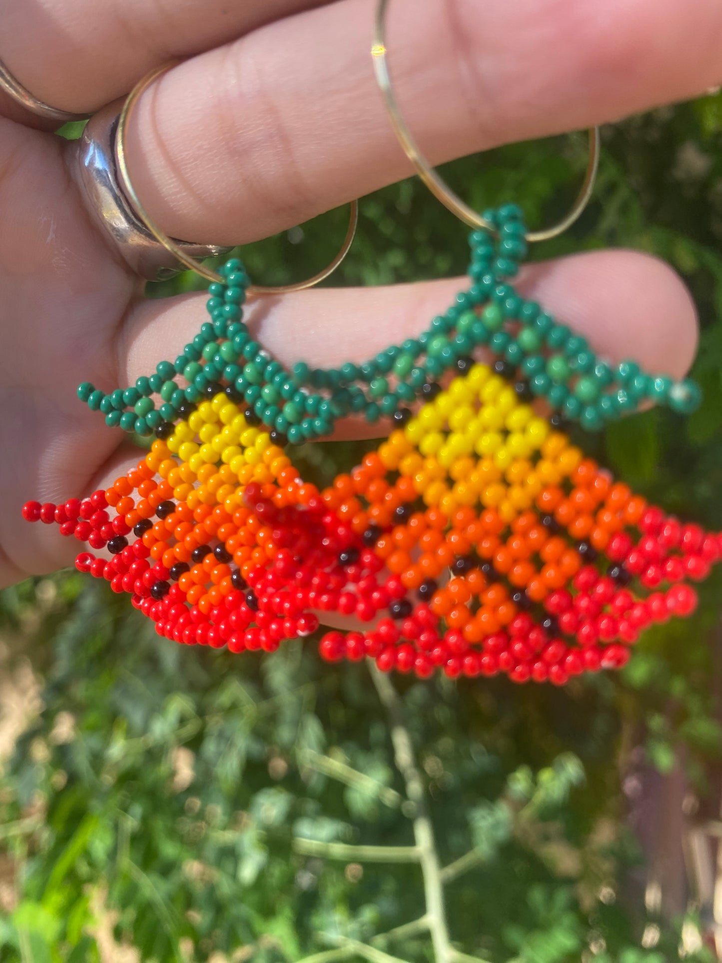 Lirio de Fuego Earrings