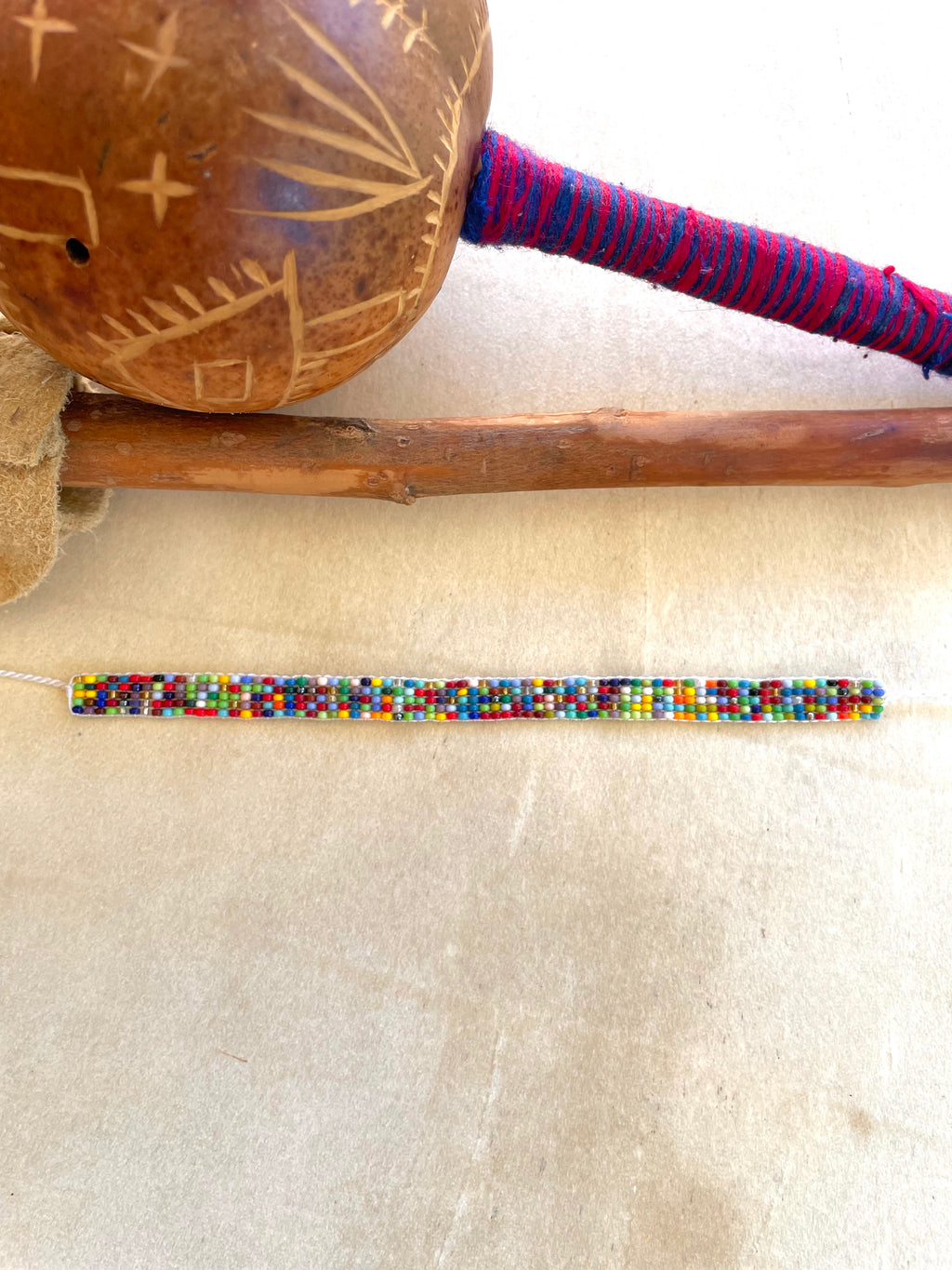 Multicolor Universo - Huichol Loom Beadwork Bracelet