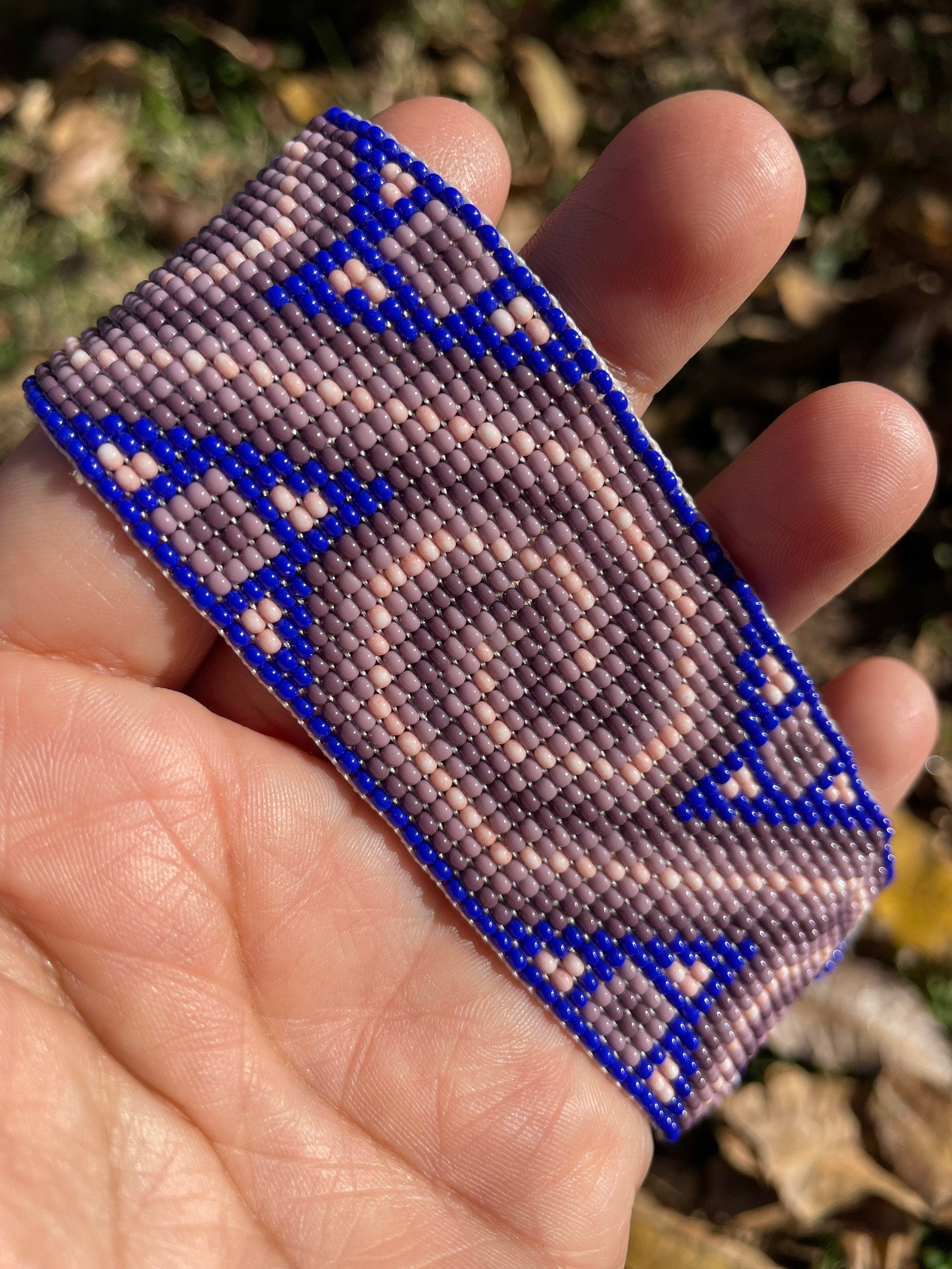 Olas de Mar Bracelet- Colores Violeta y Azul